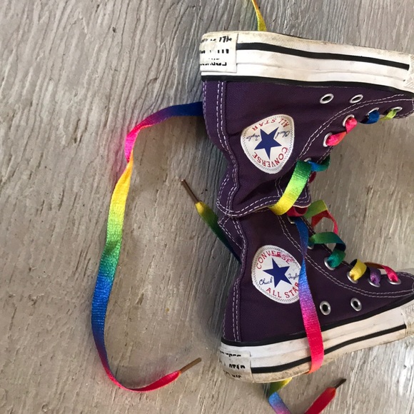 Purple Converse High Tops - Picture 7 of 7